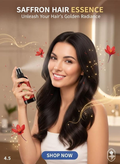 Saffron Essence Hair Spray - Pack of 2 (100 Ml Each Bottle)